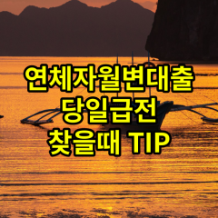 연체자월변대출 당일급전 찾을때 TIP