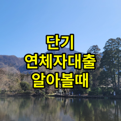 단기연체자대출 개인일수조건 TIP