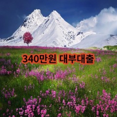 340만원 대부대출 급전 당일 소액 일수 월변