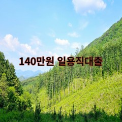 140만원 일용직대출 급전 당일 소액 일수 월변