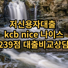 저신용자대출 kcb239점 저신용소액대출 nice239점 저신용비대면대출 나이스239점 신용대출가능한곳