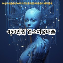 450만원 업소여성대출 급전 당일 소액 일수 월변