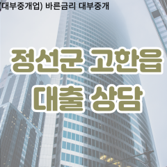 고한읍대부업체 고한읍비대면대출 정선군대부업체개인돈 고한읍월변대부대출 고한읍소액대부업체