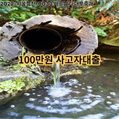 100만원 사고자대출 급전 당일 소액 일수 월변