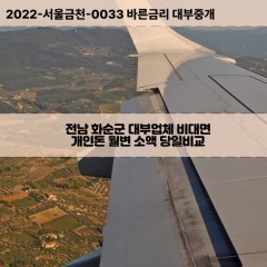 동복면대부대출 백아면비대면대출 전남화순군대부업체 사평면급전대출개인돈 전라남도소액월변대출