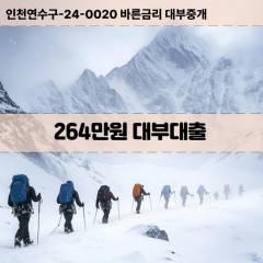 264만원빠른돈 264만원급한대출 264만원당일대출 264만원비대면무방문 264만원비교대출상담